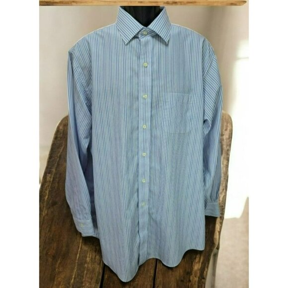 Brooks Brothers Regent Non-Iron Stripe Dress Shirt 17-34 - Large - Picture 1 of 6